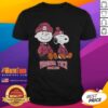 Premium Virginia Tech Hokies X Snoopy and Charlie Brown T-Shirt featuring vibrant graphics and comfortable fit.