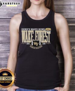 Premium Wake Forest Demon Deacons Dukes Mayo Bowl 2026 tank top featuring team colors and logo.