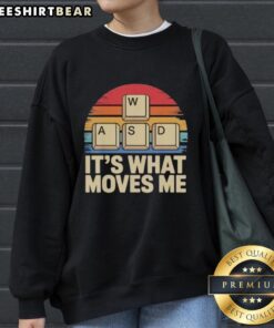 Premium WASD Gaming Keys Funny PC Gamer Sweatshirt featuring vibrant graphics for passionate gamers.