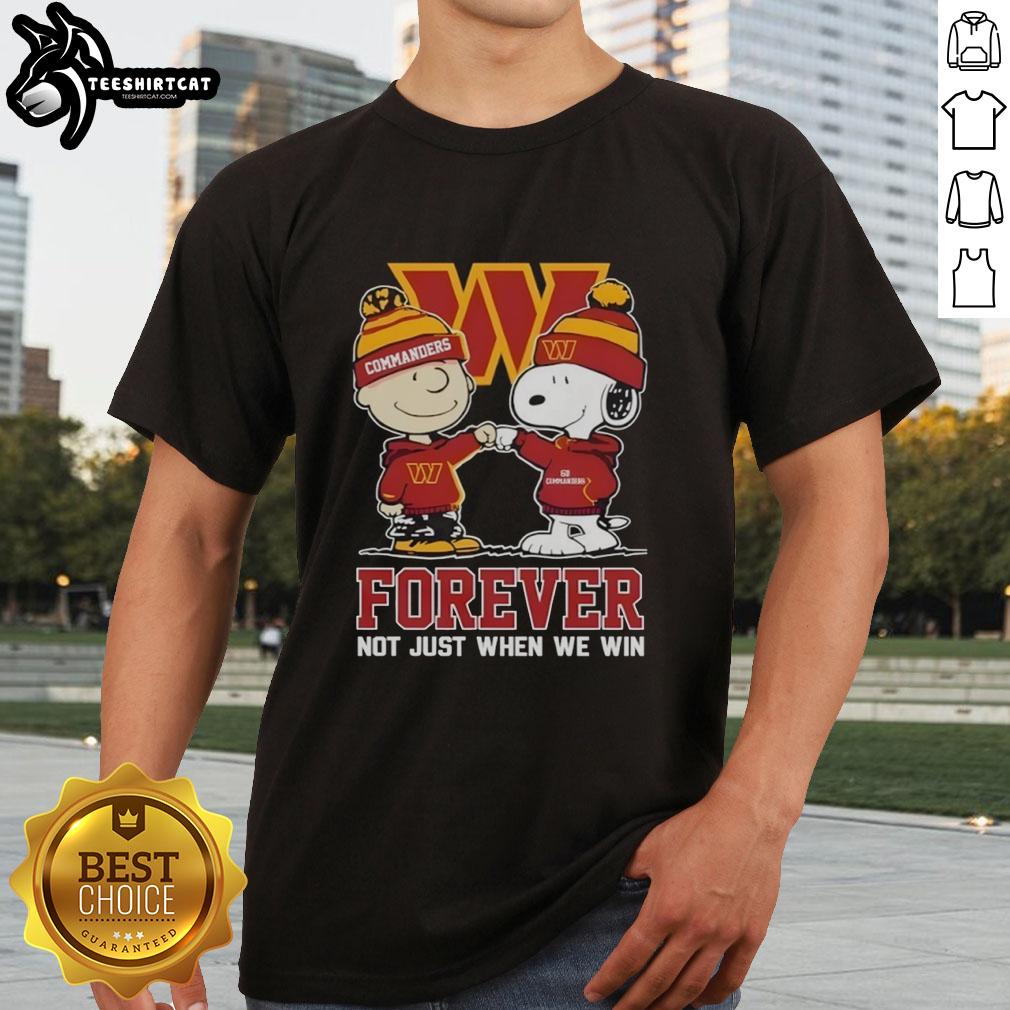 premium-washington-commanders-x-charlie-brown-vs-snoopy-forever-not-just-when-we-win-t-shirt Alt Text: Premium Washington Commanders X Charlie Brown Vs Snoopy T-Shirt featuring a playful design celebrating fandom.