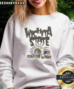 Alt Text: Premium Wichita State Fear The Wheat Slam Sweatshirt featuring bold graphics and a comfortable fit for fans.