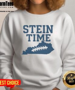 Premium Will Stein Time Kentucky State Football Sweatshirt in green, featuring team logo and comfortable fit for fans.