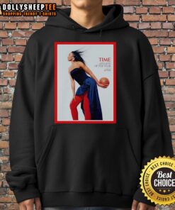 Premium WNBA Aja Wilson Athlete of the Year hoodie featuring stylish design and vibrant colors for fans.