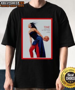 Premium WNBA A'Ja Wilson Is TIME's Athlete of the Year T-Shirt featuring bold graphics and vibrant colors.