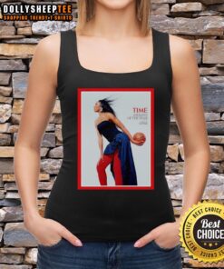 Premium WNBA Aja Wilson Tank Top celebrating her as Times Athlete of the Year, featuring stylish design and vibrant colors.