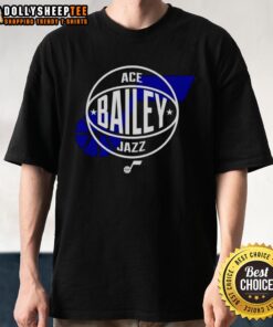 Pretty Ace Bailey Utah Jazz Basketball Logo T-Shirt featuring vibrant colors and a stylish design for fans.