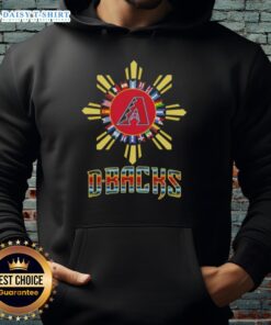 Stylish Arizona Diamondbacks X Hispanic hoodie featuring vibrant colors and a unique design, perfect for fans.