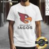 Arizona Iagos Cardinals Pro Football T-Shirt featuring Aladdin's Iago and Jafar, perfect for fans and collectors.