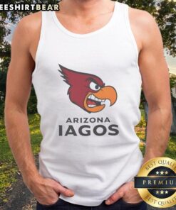 Stylish Arizona Iago's Cardinals Pro Football tank top featuring Aladdin's Iago and Jafar designs, perfect for fans.