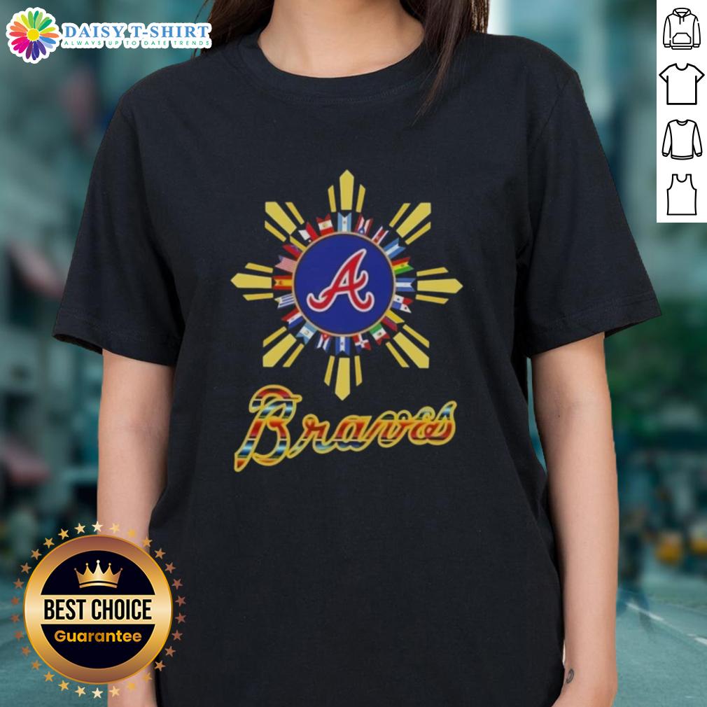 Pretty Atlanta Braves X Hispanic Ladies Tee Stylish Atlanta Braves X Hispanic ladies tee featuring vibrant colors and a comfortable fit, perfect for game day.