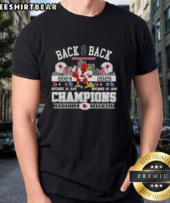 Pretty Back 2 Back Governor's Cup 2024-25 Louisville Cardinals Football Helmets Skyline T-Shirt design featuring team colors.