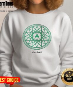Alt Text: Stylish Boston Celtics basketball sweatshirt featuring vibrant colors and logo, perfect for fans in Abu Dhabi.