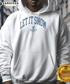 Pretty Buffalo Bulls Victor Snow Let It Snow hoodie in vibrant colors, perfect for fans celebrating winter sports.