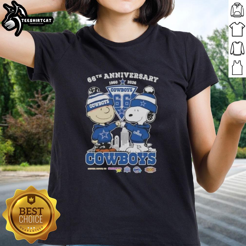 pretty-charlie-brown-and-snoopy-66th-anniversary-1960-2026-dallas-cowboys-football-skyline-ladies-tee Alt Text: Pretty Charlie Brown and Snoopy 66th Anniversary 1960-2026 Dallas Cowboys Football Skyline Ladies Tee design.