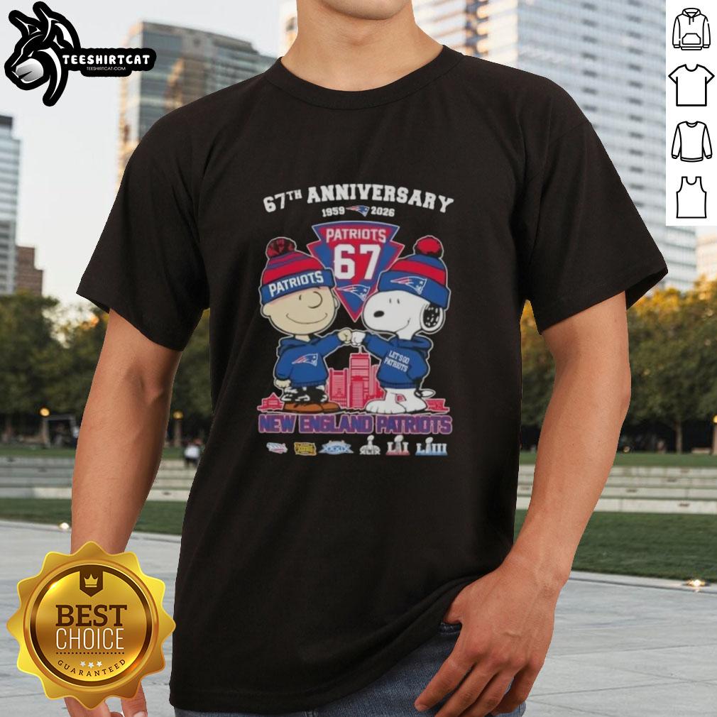 pretty-charlie-brown-and-snoopy-67th-anniversary-1959-2026-new-england-patriots-football-skyline-t-shirt Pretty Charlie Brown and Snoopy 67th Anniversary T-Shirt featuring New England Patriots football skyline design.