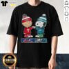 Pretty Charlie Brown fist bumping Snoopy on a Philadelphia City Sports Phillies X Eagles T-Shirt design.
