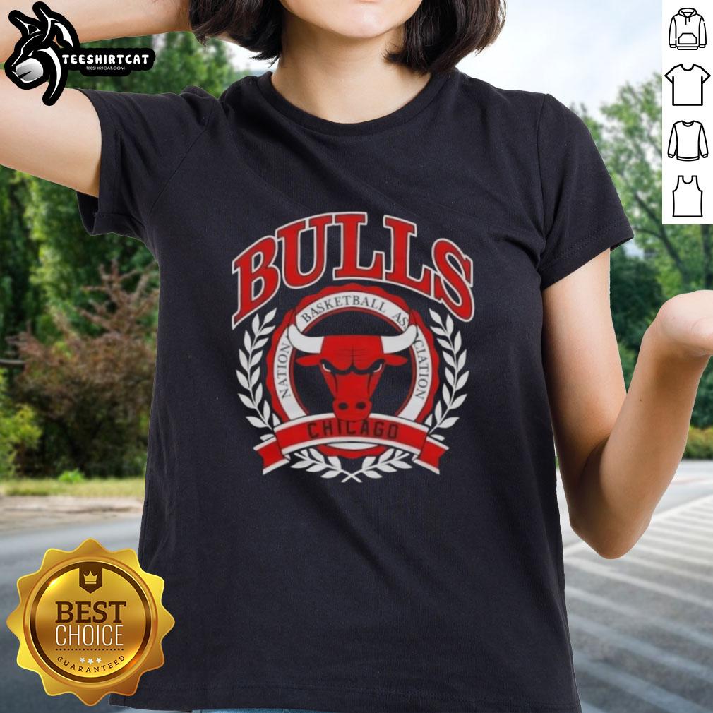 pretty-chicago-bulls-national-basketball-association-crest-ladies-tee Pretty Chicago Bulls National Basketball Association crest on a stylish ladies tee, perfect for fans and fashion lovers.