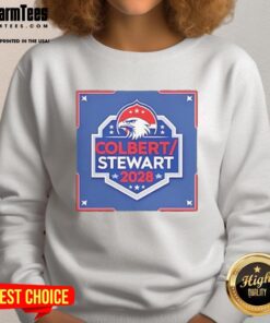 Pretty Colbert Stewart 2028 logo sweatshirt featuring a stylish design in vibrant colors for fans and supporters.