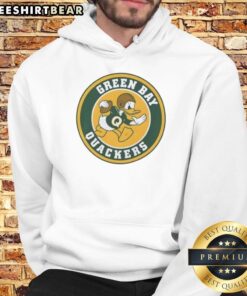 Pretty Disney Green Bay Quackers Pro Football Spoof Hoodie featuring a fun design for fans of quirky sports apparel.