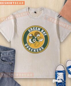 Pretty Disney Green Bay Quackers Pro Football spoof washed t-shirt featuring a fun duck design and vibrant colors.