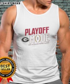 Pretty Georgia Bulldogs CFP 2025-2026 Playoff Mode logo tank top featuring vibrant colors and sporty design.