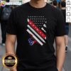 Pretty Houston Texans Football X Teacher American Flag T-Shirt featuring vibrant colors and a stylish design for fans.