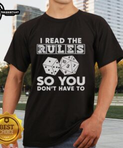 Alt Text: Pretty I Read The Rules So You Don't Have To T-Shirt in stylish design, perfect for casual wear and rule-breakers.