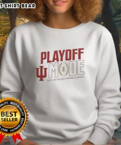 Pretty Indiana Hoosiers CFP 2025-2026 playoff mode logo sweatshirt featuring vibrant team colors and stylish design.