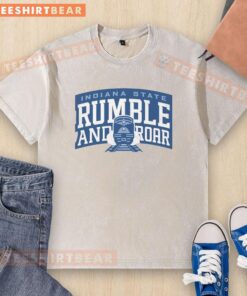Pretty Indiana State Sycamores Rumble and Roar washed t-shirt featuring vibrant team colors and a stylish design.