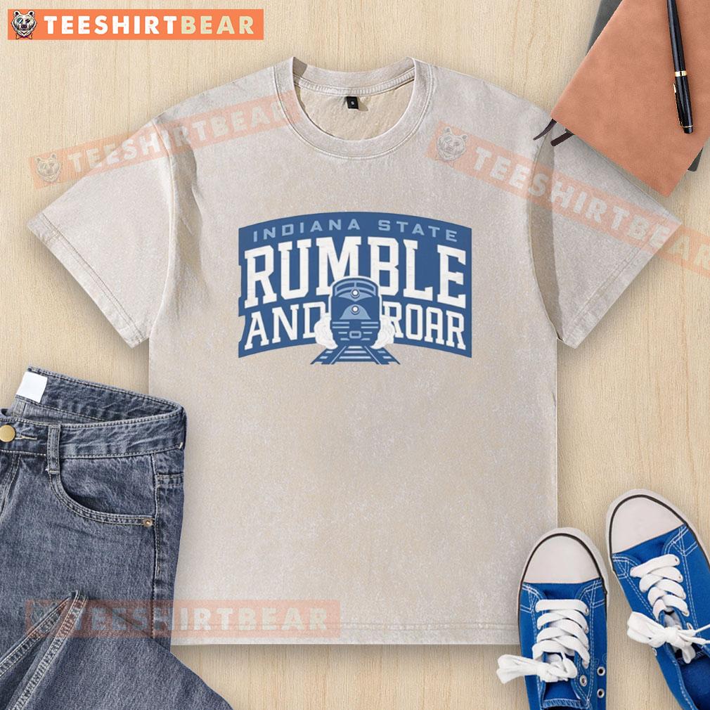 pretty-indiana-state-sycamores-rumble-and-roar-washed-t-shirt Pretty Indiana State Sycamores Rumble and Roar washed t-shirt featuring vibrant team colors and a stylish design.