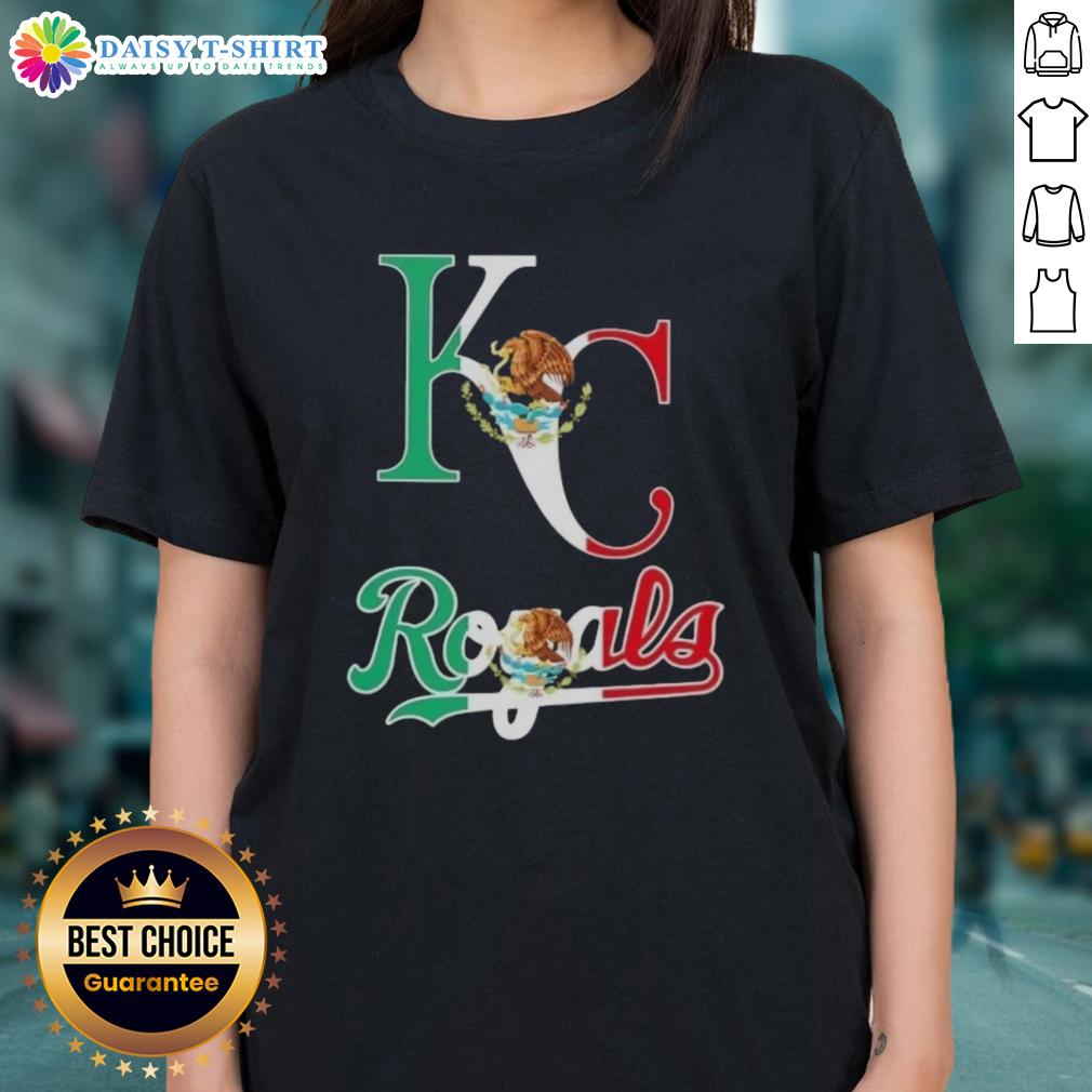 Pretty Kansas City Royals Baseball X Mexican Flag Ladies Tee Pretty Kansas City Royals baseball ladies' tee featuring a vibrant Mexican flag design for fans and stylish wear.