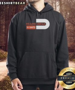 Stylish Miami Hurricanes Football hoodie featuring the Miami versus The Committee logo, perfect for fans and game day wear.