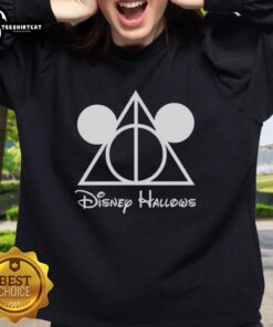 Pretty Mickey Mouse Deathly Hallows sweatshirt featuring a stylish design blending Disney and Harry Potter themes.