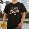 Alt Text: Pretty My Bullpen Makes Me Drink logo t-shirt design featuring a stylish graphic for baseball fans.