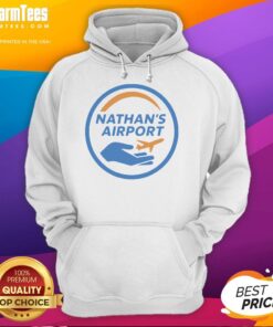 Pretty Nathan's Airport Logo Hoodie featuring a vibrant design and comfortable fit, perfect for travel enthusiasts.
