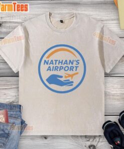 Pretty Nathan's Airport logo washed t-shirt featuring a stylish design and comfortable fit for casual wear.