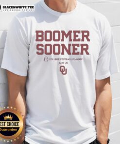 Alt Text: Pretty Oklahoma Sooners Football Boomer Sooner T-Shirt for 2025-2026 CFP, showcasing team spirit and style.
