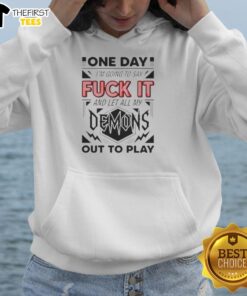 Pretty One Day hoodie featuring bold text design, perfect for expressing individuality and embracing creativity.