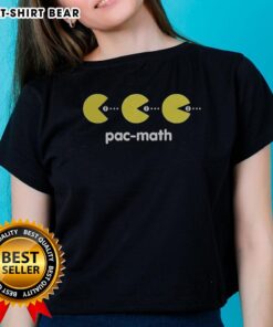Pretty Pac Math Stuart Bloom Ladies Tee featuring a vibrant design, perfect for stylish math enthusiasts and casual wear.