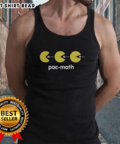 Pretty Pac Math Stuart Bloom tank top featuring vibrant colors and playful design, perfect for math enthusiasts.