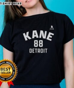 Pretty Patrick Kane Detroit Red Wings ice hockey ladies tee featuring name and number 88 design.