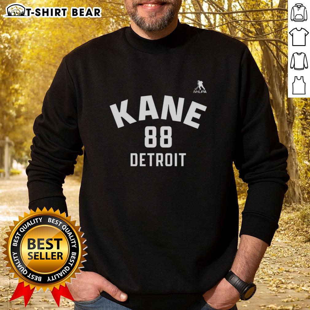 Pretty Patrick Kane Detroit Red Wings Ice Hockey Name And Number 88 Sweatshirt Alt Text: Patrick Kane Detroit Red Wings sweatshirt with name and number 88, perfect for ice hockey fans and stylish sportswear.