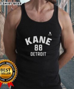 Stylish Patrick Kane Detroit Red Wings tank top featuring name and number 88, perfect for ice hockey fans.