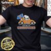 Alt Text: Pretty Peanuts Snoopy driving a car on a New York Knicks T-shirt celebrating the 2025 NBA Cup Champions.