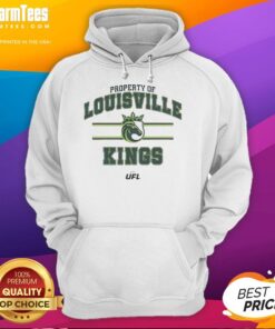 Stylish Louisville Kings UFL hoodie featuring vibrant colors and the team's logo, perfect for fans and casual wear.