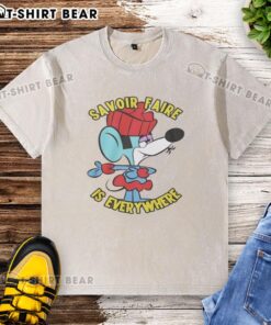 Pretty Savoir Faire Is Everywhere washed t-shirt in soft fabric, featuring a stylish design perfect for casual outfits.