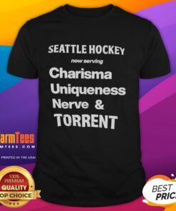 Pretty Seattle Hockey Charisma Uniqueness Nerve And Torrent T-Shirt featuring vibrant graphics and a stylish design.