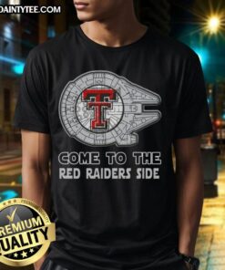 Pretty Star Wars Texas Tech Red Raiders side t-shirt featuring vibrant graphics for fans and enthusiasts.