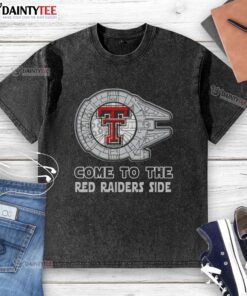 Pretty Star Wars Come to the Texas Tech Red Raiders Side Washed T-Shirt featuring vibrant graphics and a stylish design.