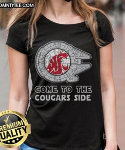 Pretty Star Wars-themed Washington State Cougars ladies tee featuring vibrant graphics and a stylish design.